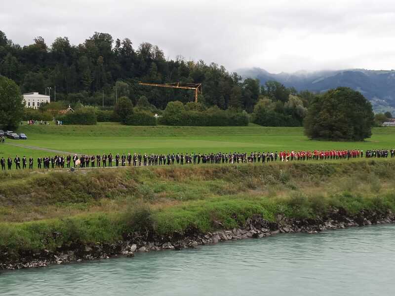 Weltrekord des Vorarlberg und St. Gallner Blasmusik Verband